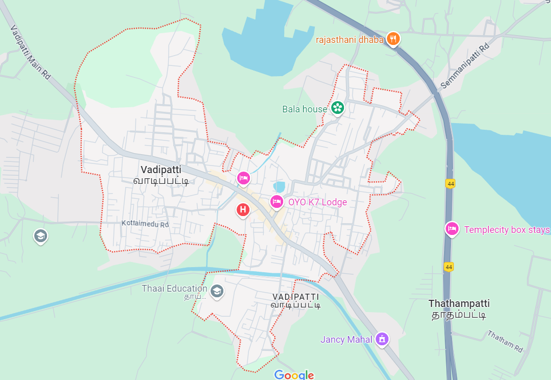Vadipatti Map